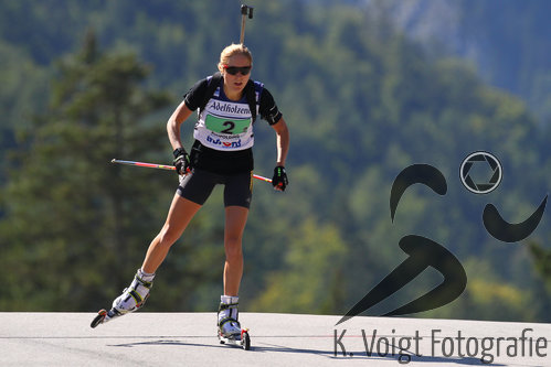 12.09.2015, xkvx, Wintersport, Deutsche Meisterschaft Biathlon 2015, v.l. Theresa Strassberger (WSV Oberhof)