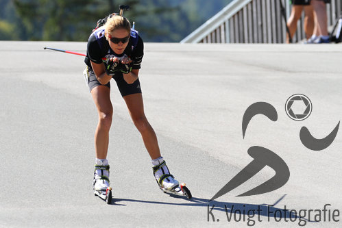 12.09.2015, xkvx, Wintersport, Deutsche Meisterschaft Biathlon 2015, v.l. Theresa Strassberger (WSV Oberhof)