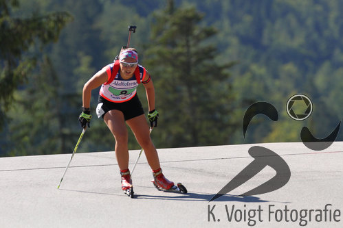 12.09.2015, xkvx, Wintersport, Deutsche Meisterschaft Biathlon 2015, v.l. Sarah Wagner (SCM Zella-Mehlis)