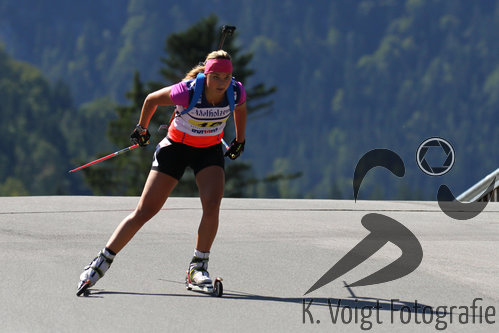 12.09.2015, xkvx, Wintersport, Deutsche Meisterschaft Biathlon 2015, v.l. Jessica Wirth (FC Wuestenselbitz)