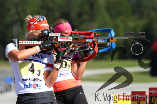12.09.2015, xkvx, Wintersport, Deutsche Meisterschaft Biathlon 2015, v.l. Karolin Horchler (WSV Clausthal-Zellerfeld)