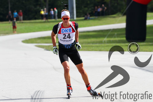 13.09.2015, xkvx, Wintersport, Deutsche Meisterschaft Biathlon 2015, v.l. Dominic Schmuck (SC Schleching)