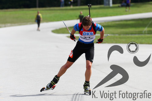 13.09.2015, xkvx, Wintersport, Deutsche Meisterschaft Biathlon 2015, v.l. Justus Strelow (SG Stahl Schmiedeberg)