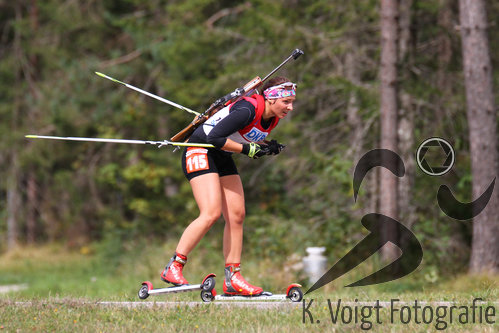 13.09.2015, xkvx, Wintersport, Deutsche Meisterschaft Biathlon 2015, v.l. Sarah Wagner (SCM Zella-Mehlis)