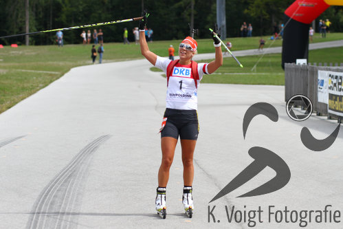 13.09.2015, xkvx, Wintersport, Deutsche Meisterschaft Biathlon 2015, v.l. Karolin Horchler (WSV Clausthal-Zellerfeld)