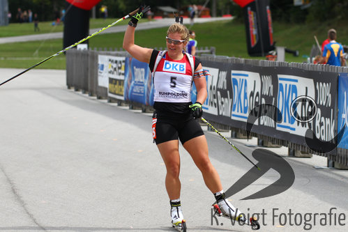 13.09.2015, xkvx, Wintersport, Deutsche Meisterschaft Biathlon 2015, v.l. Nadine Horchler (SC Willingen)