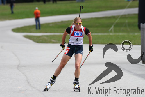 13.09.2015, xkvx, Wintersport, Deutsche Meisterschaft Biathlon 2015, v.l. Franziska Hildebrand (WSV Clausthal-Zellerfeld)