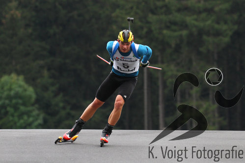 25.09.2015, xkvx, Wintersport, Lapua-Cup Biathlon, v.l. Max Barchewitz (SV Frankenhain)