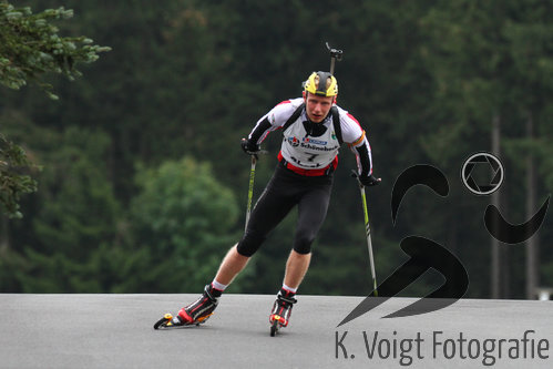25.09.2015, xkvx, Wintersport, Lapua-Cup Biathlon, v.l. Pascal Fraebel (WSV Trusetal)
