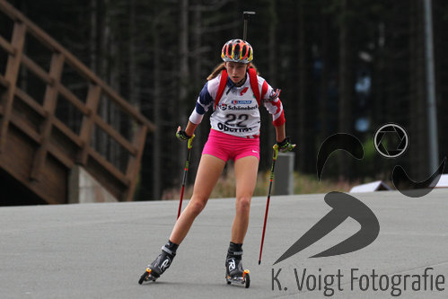 25.09.2015, xkvx, Wintersport, Lapua-Cup Biathlon, v.l. Anna-Maria Richter (WSV Oberhof 05)