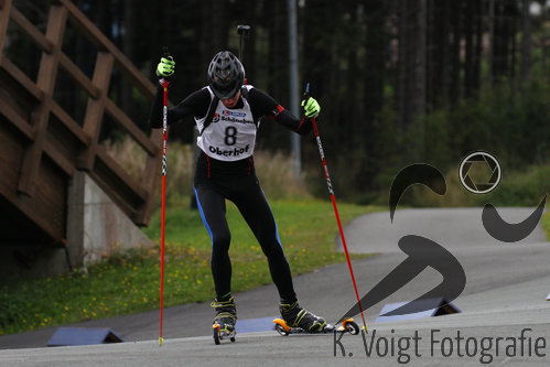 25.09.2015, xkvx, Wintersport, Lapua-Cup Biathlon, v.l. Lennert Seeber (WSV Scheibe-Alsbach)