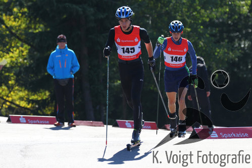 02.10.2015, xkvx, Wintersport, Biathlon Nordcup 2015, Speziallauf klassisch v.l. Joseph Pscherer