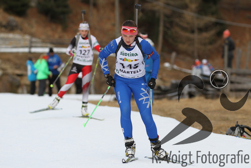 18.12.2015, xkvx, Wintersport, Biathlon Alpencup Martell, Sprint v.l. VOGT Johanna