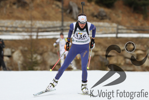 18.12.2015, xkvx, Wintersport, Biathlon Alpencup Martell, Sprint v.l. BARMETTLER Flavia
