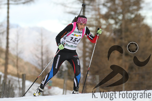 18.12.2015, xkvx, Wintersport, Biathlon Alpencup Martell, Sprint v.l. BANI Sina