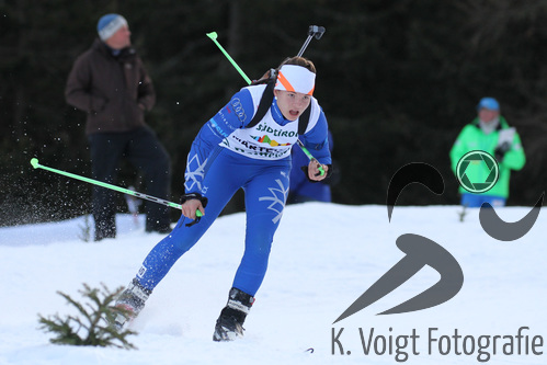 19.12.2015, xkvx, Wintersport, Biathlon Alpencup Martell, Sprint v.l. POIKE Tamina