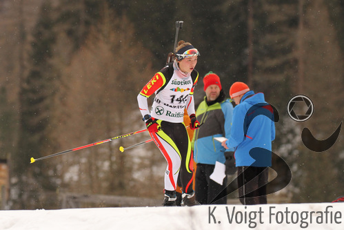 09.01.2015, xkvx, Wintersport, DSV Biathlon Deutschlandpokal Sprint v.l. KLEIN Hannah