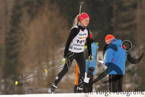 09.01.2015, xkvx, Wintersport, DSV Biathlon Deutschlandpokal Sprint v.l. WEBER Lea