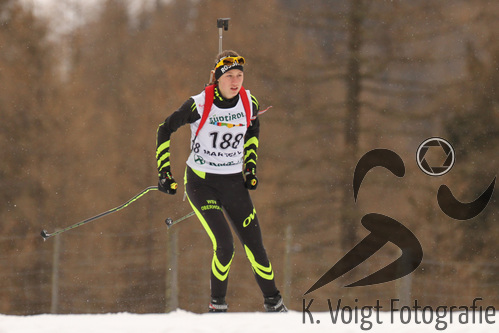 09.01.2015, xkvx, Wintersport, DSV Biathlon Deutschlandpokal Sprint v.l. RICHTER Anna-Maria