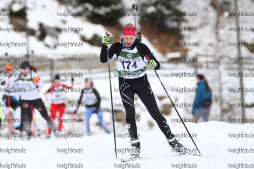10.01.2015, xkvx, Wintersport, DSV Biathlon Deutschlandpokal Verfolgung v.l. WEBER Lea