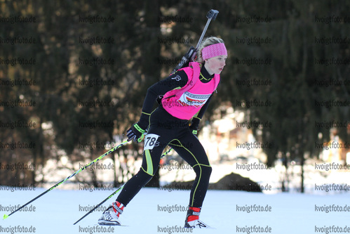 30.01.2015, xkvx, Wintersport, DSV Biathlon Deutschlandpokal Sprint v.l. HERMANN Hanna-Michelle