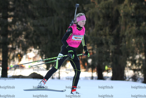 30.01.2015, xkvx, Wintersport, DSV Biathlon Deutschlandpokal Sprint v.l. HERMANN Hanna-Michelle