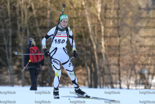 30.01.2015, xkvx, Wintersport, DSV Biathlon Deutschlandpokal Sprint v.l. GOLLER Isabel