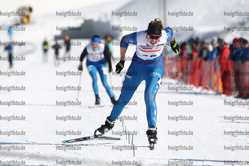 27.02.2016, xkvx, Wintersport, DSV Biathlon Deutschlandpokal Cross Sprint v.l. LANG Sophie