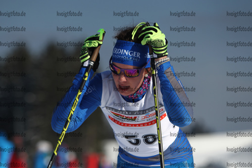 27.02.2016, xkvx, Wintersport, DSV Biathlon Deutschlandpokal Cross Sprint v.l. ARTINGER Linda