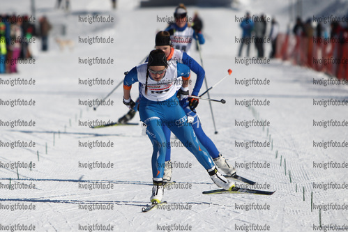 27.02.2016, xkvx, Wintersport, DSV Biathlon Deutschlandpokal Cross Sprint v.l. VOGL Lara