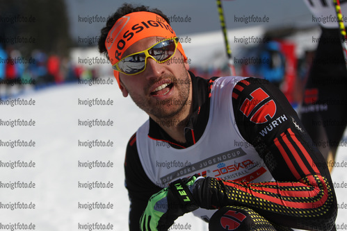 27.02.2016, xkvx, Wintersport, DSV Biathlon Deutschlandpokal Cross Sprint v.l. WILLEITNER Michael
