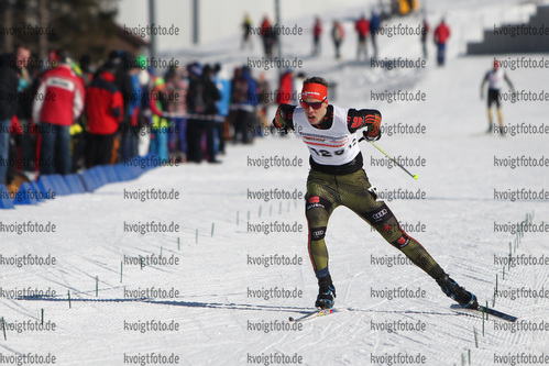 27.02.2016, xkvx, Wintersport, DSV Biathlon Deutschlandpokal Cross Sprint v.l. HOLLANDT Florian