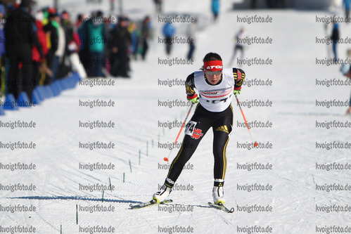 27.02.2016, xkvx, Wintersport, DSV Biathlon Deutschlandpokal Cross Sprint v.l. NEUNER Anna