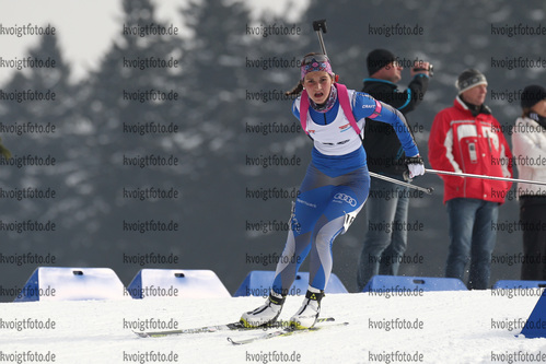 28.02.2016, xkvx, Wintersport, DSV Biathlon Deutschlandpokal Massenstart v.l. VOGL Lara
