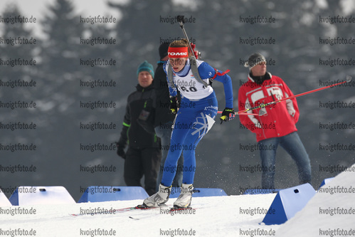 28.02.2016, xkvx, Wintersport, DSV Biathlon Deutschlandpokal Massenstart v.l. MUELLER Luise