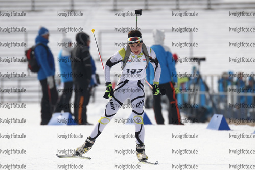 28.02.2016, xkvx, Wintersport, DSV Biathlon Deutschlandpokal Massenstart v.l. BRAUN Mareike