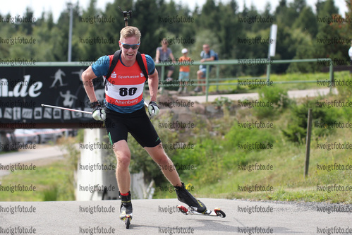 03.09.2016, xkvx, Wintersport, Deutsche Meisterschaft Biathlon 2016, Sprint v.l. KUEHN Johannes
