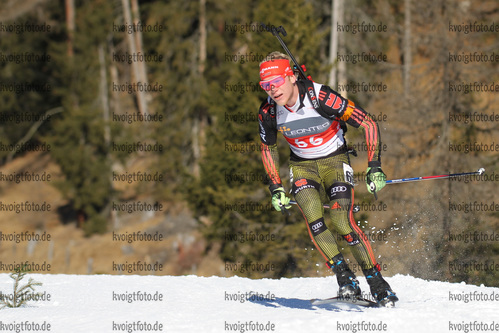10.12.2016, xkvx, Wintersport, Biathlon IBU Junior Cup - Lenzerheide, Einzel v.l. WEICK Lars-Erik