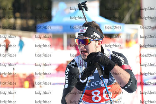 10.12.2016, xkvx, Wintersport, Biathlon IBU Junior Cup - Lenzerheide, Einzel v.l. SCHUMACHER Julian