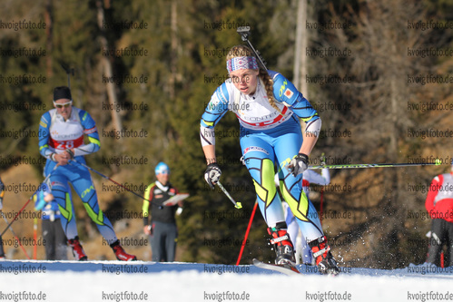 10.12.2016, xkvx, Wintersport, Biathlon IBU Junior Cup - Lenzerheide, Einzel v.l. VIILUKAS Anneliis