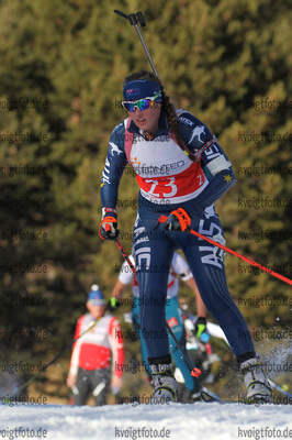 10.12.2016, xkvx, Wintersport, Biathlon IBU Junior Cup - Lenzerheide, Einzel v.l. HOWELL Sabrina