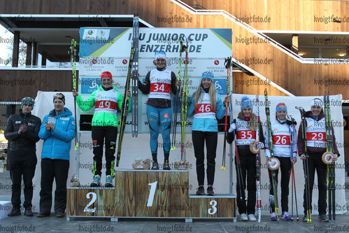 10.12.2016, xkvx, Wintersport, Biathlon IBU Junior Cup - Lenzerheide, Einzel v.l. 