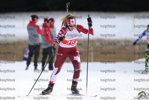 11.12.2016, xkvx, Wintersport, Biathlon IBU Junior Cup - Lenzerheide, Sprint v.l. DICKSON Emily
