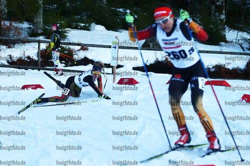 06.01.2018, xkvx, Wintersport, DSV Biathlon Deutschlandpokal - Notschrei, Biathloncross v.l. DEIGENTESCH Marion, SCHABER Sarah