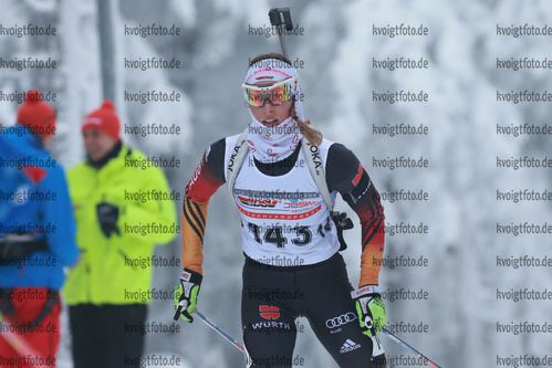 08.01.2017, xkvx, Wintersport, DSV Biathlon Deutschlandpokal Sprint v.l. SCHABER Sarah