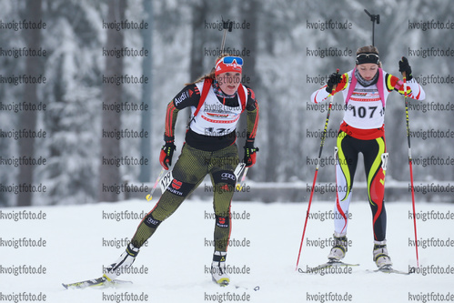 08.01.2017, xkvx, Wintersport, DSV Biathlon Deutschlandpokal Sprint v.l. STRASSBERGER Theresa
