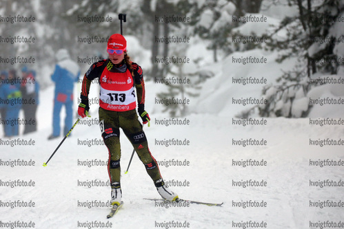 14.01.2017, xkvx, Wintersport, DSV Biathlon Deutschlandpokal Sprint v.l. MAIER Christin