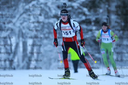 28.01.2017, xkvx, Wintersport, DSV Biathlon Deutschlandpokal Sprint v.l. HARTMANN Birger
