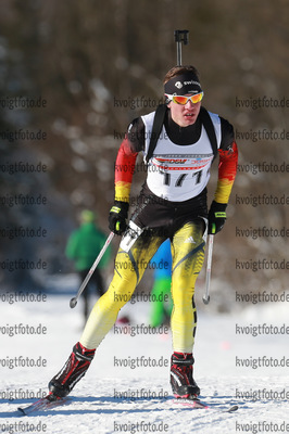29.01.2017, xkvx, Wintersport, DSV Biathlon Deutschlandpokal Verfolgung v.l. GLOECKNER Jonas