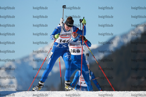 29.01.2017, xkvx, Wintersport, DSV Biathlon Deutschlandpokal Verfolgung v.l. BORN Luise